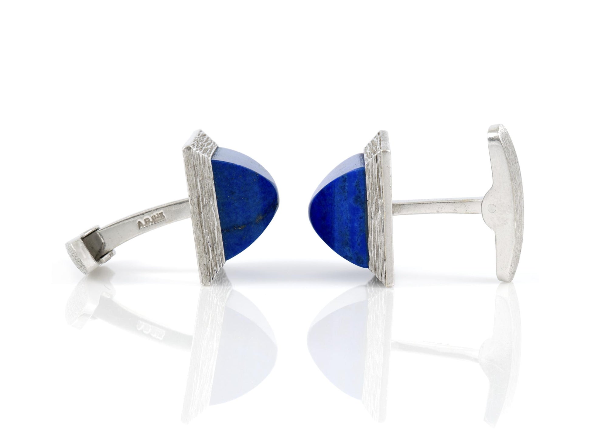 Vintage 1950s Lapis Lazuli Pyramid Cufflinks