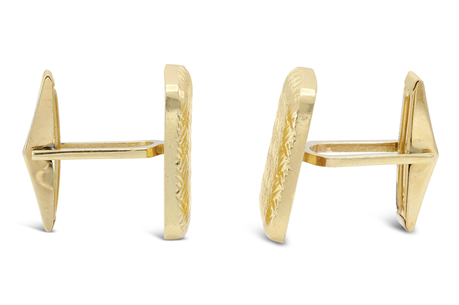 Vintage 1950s Gold Weave Cufflinks