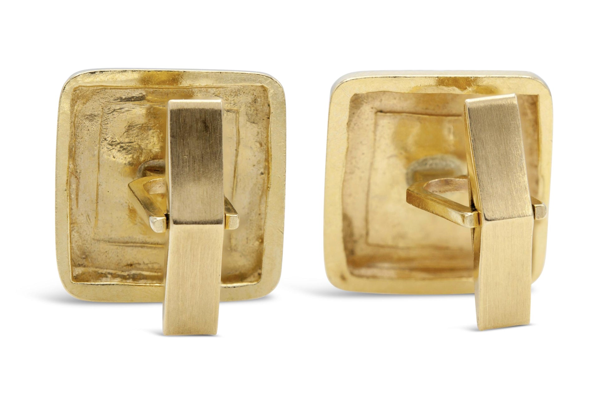 Vintage 1950s Gold Weave Cufflinks