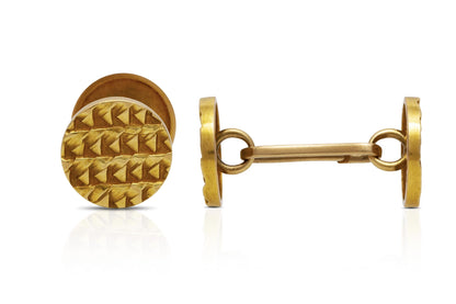 Antique Art Deco 1930s Gold Cufflinks