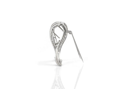 Vintage 1950s 9.50 Carat Diamond Brooch