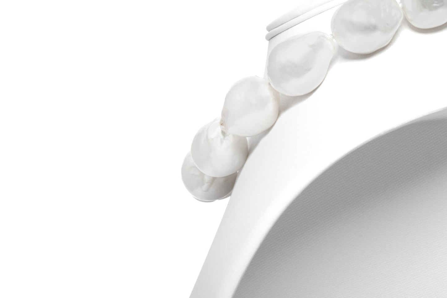 South Sea Baroque Pearl Necklace with Diamonds