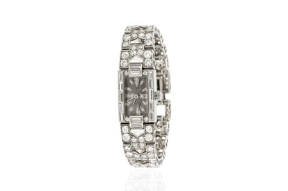 Antique Art Deco 1920s 10.00 Carat Diamond Watch