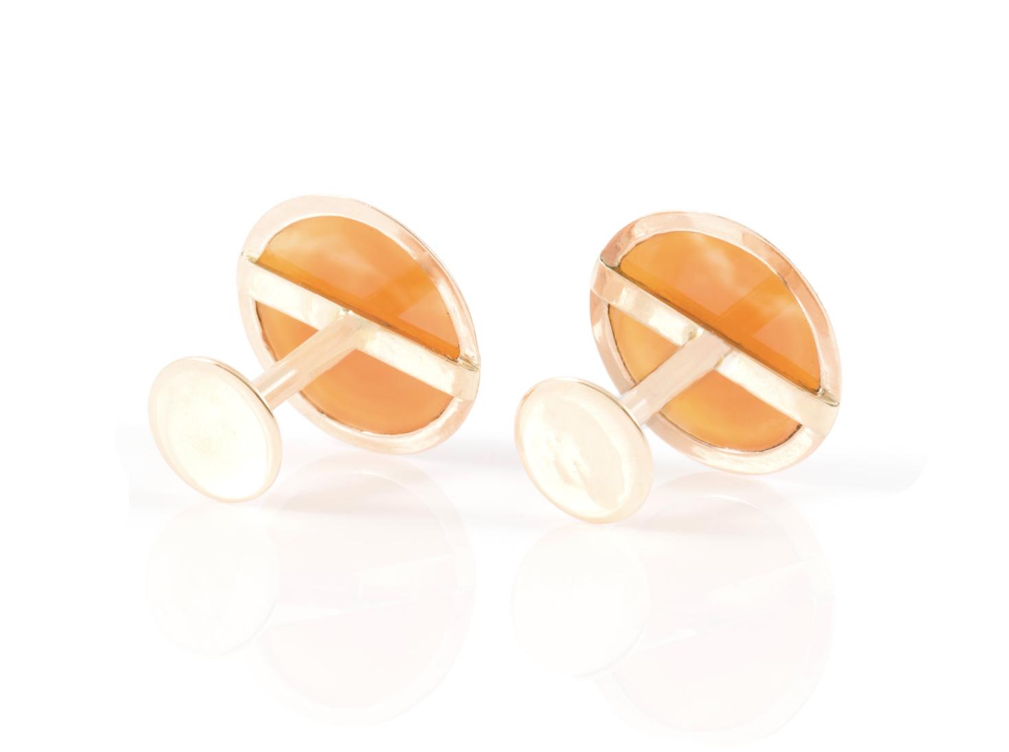 Antique Victorian Cameo Cufflinks