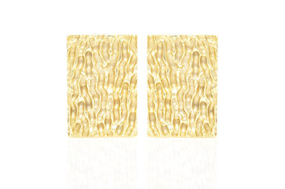 Vintage 1960s Gold Rectangle Cufflinks