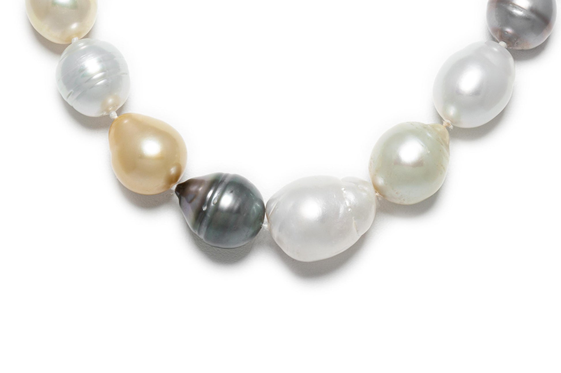 Multi-Color Baroque Pearl Necklace