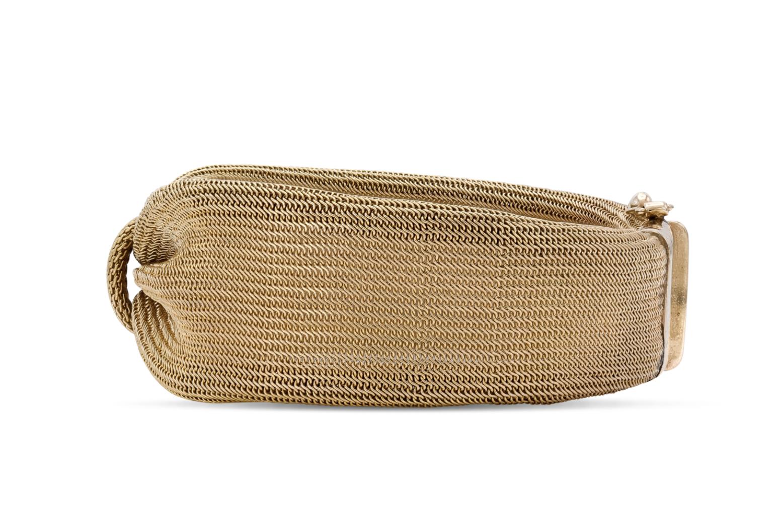 Vintage 1960s Mesh Gold Bow Bracelet