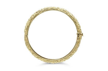 Vintage 1970s Emis Pair of Gold Bangle Bracelets