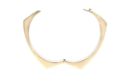 Vintage 1940s Retro Hammered Gold Hinged Square Bangle Bracelet