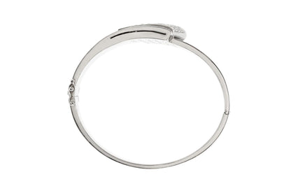 White Gold Bangle Bracelet with 2.00 Carats of Diamonds