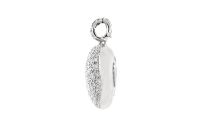 2.00 Carat Diamond Pave Puff Heart Pendant