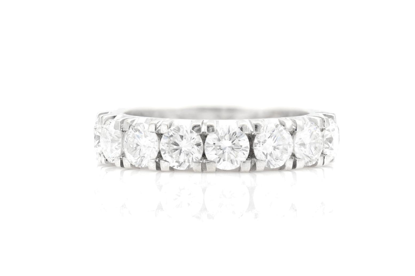 4.00 Carat Round Cut Diamond Eternity Band