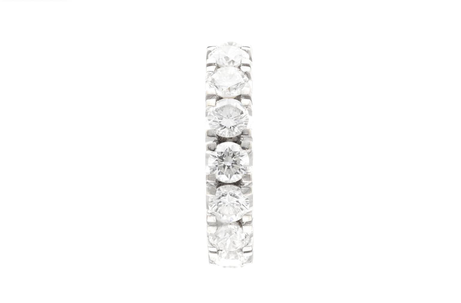 4.00 Carat Round Cut Diamond Eternity Band