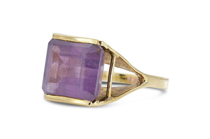 Vintage 1980s 10.00 Carat Amethyst Ring