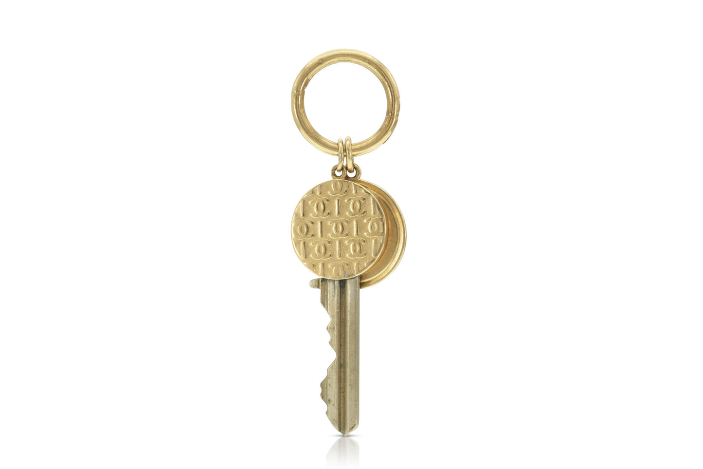 Vintage 1970s Gold Keychain Pendant