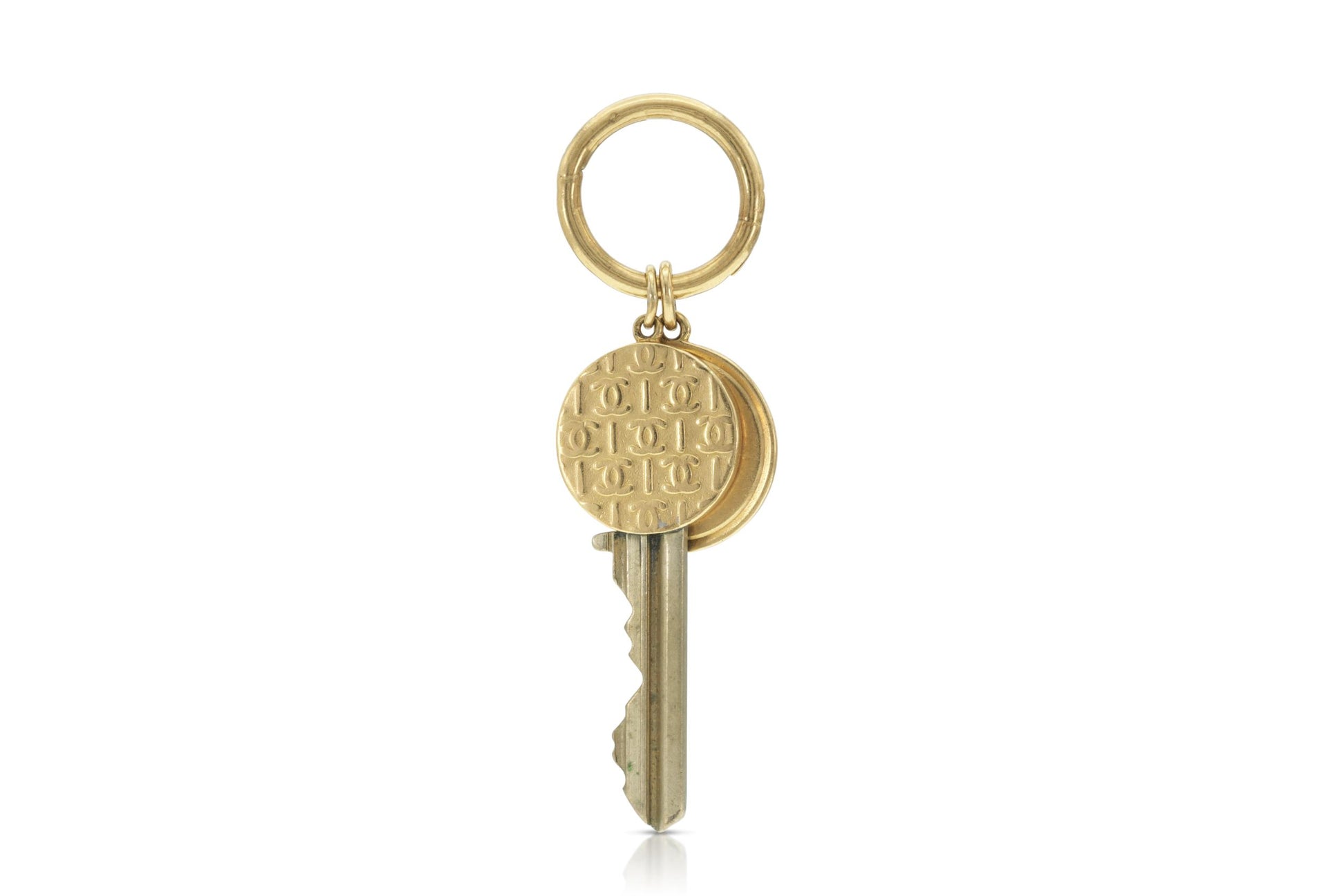 Vintage 1970s Gold Keychain Pendant