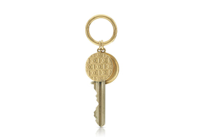 Vintage 1970s Gold Keychain Pendant