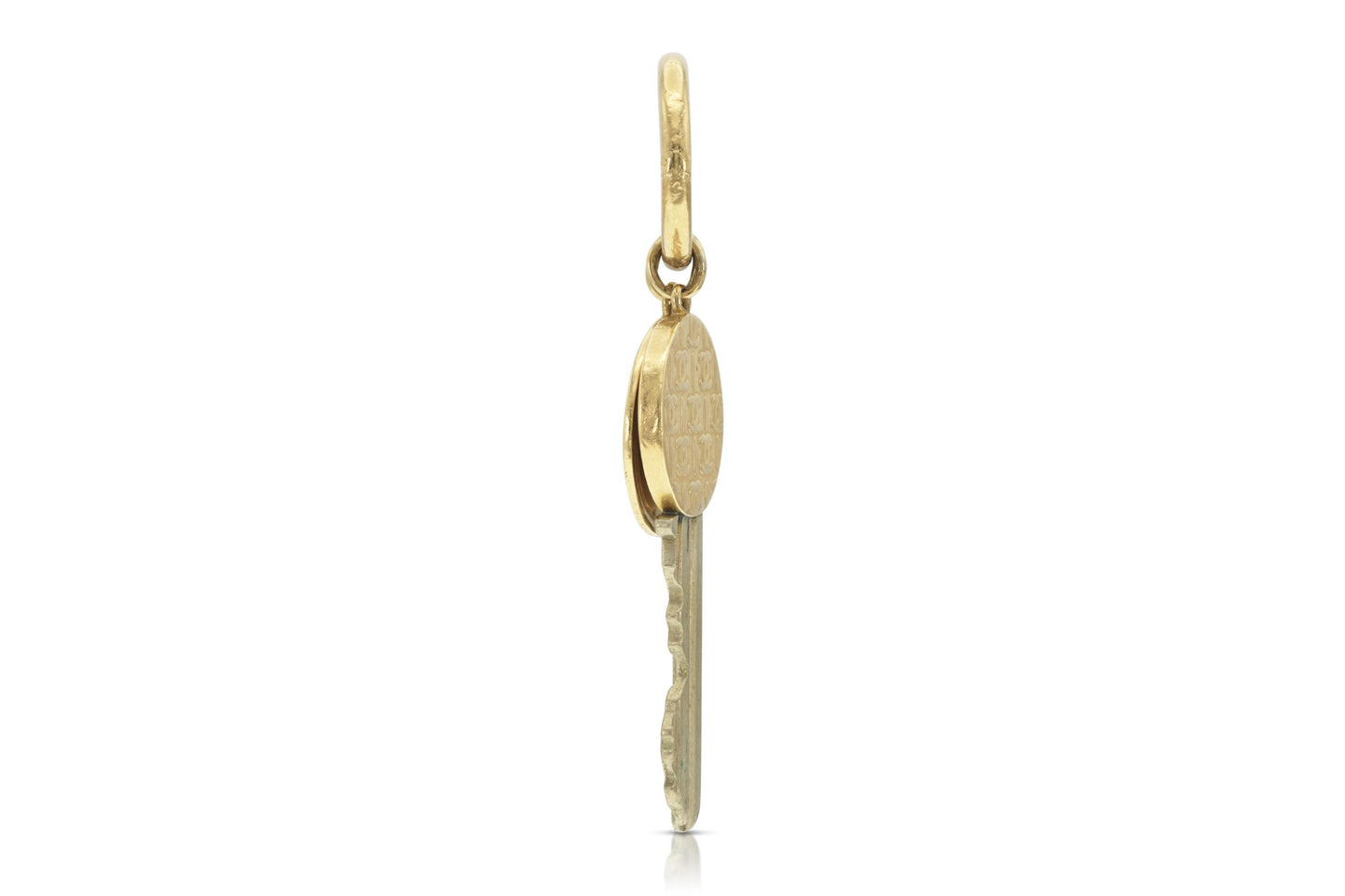 Vintage 1970s Gold Keychain Pendant
