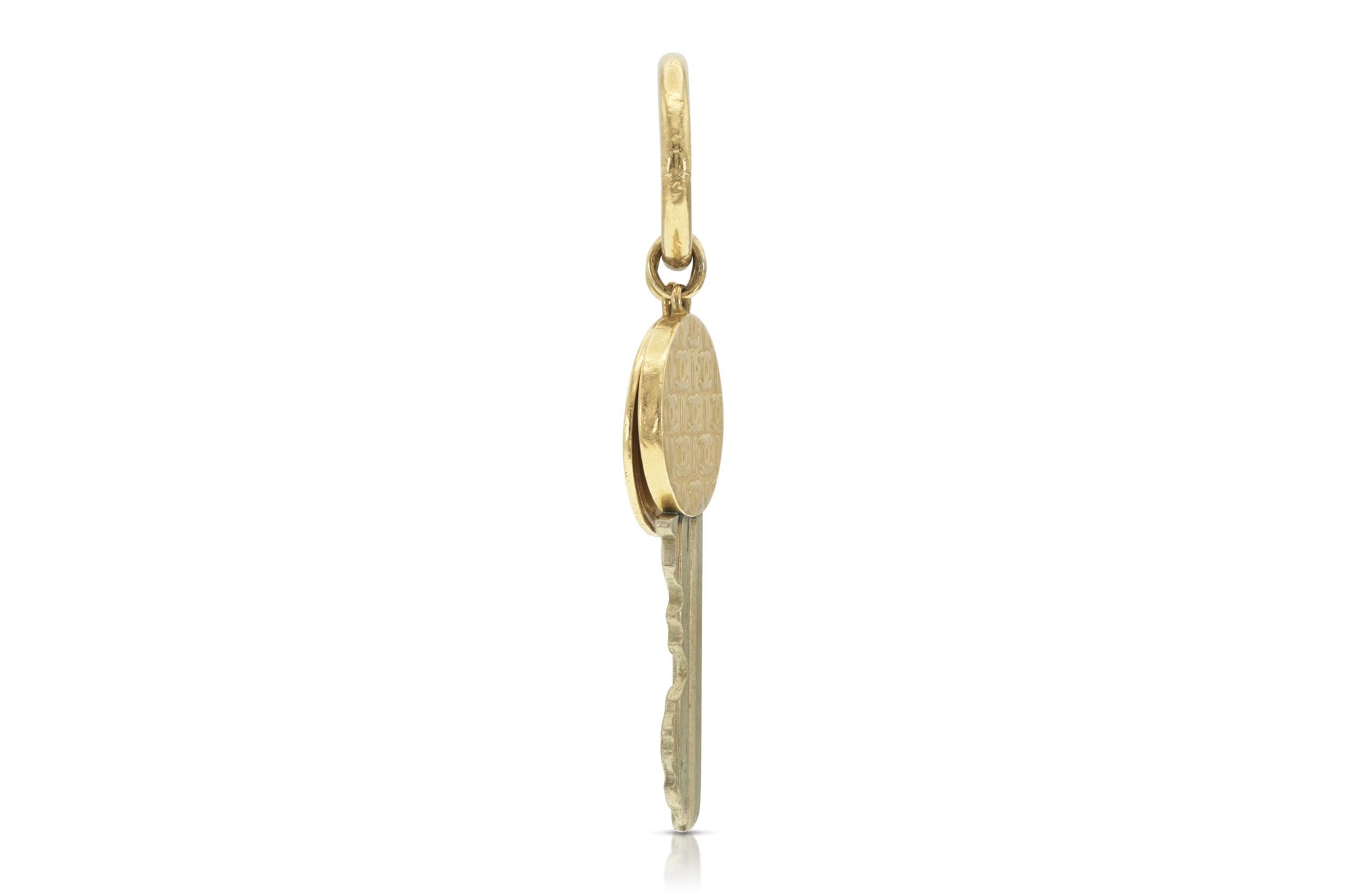 Vintage 1970s Gold Keychain Pendant