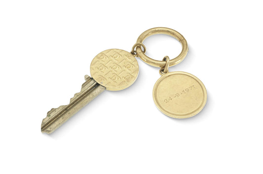 Vintage 1970s Gold Keychain Pendant