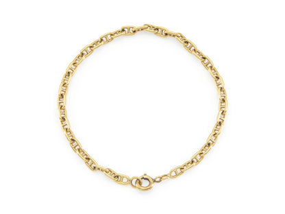 Vintage 1990s Anchor Link Chain Bracelet