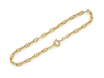 Vintage 1990s Anchor Link Chain Bracelet