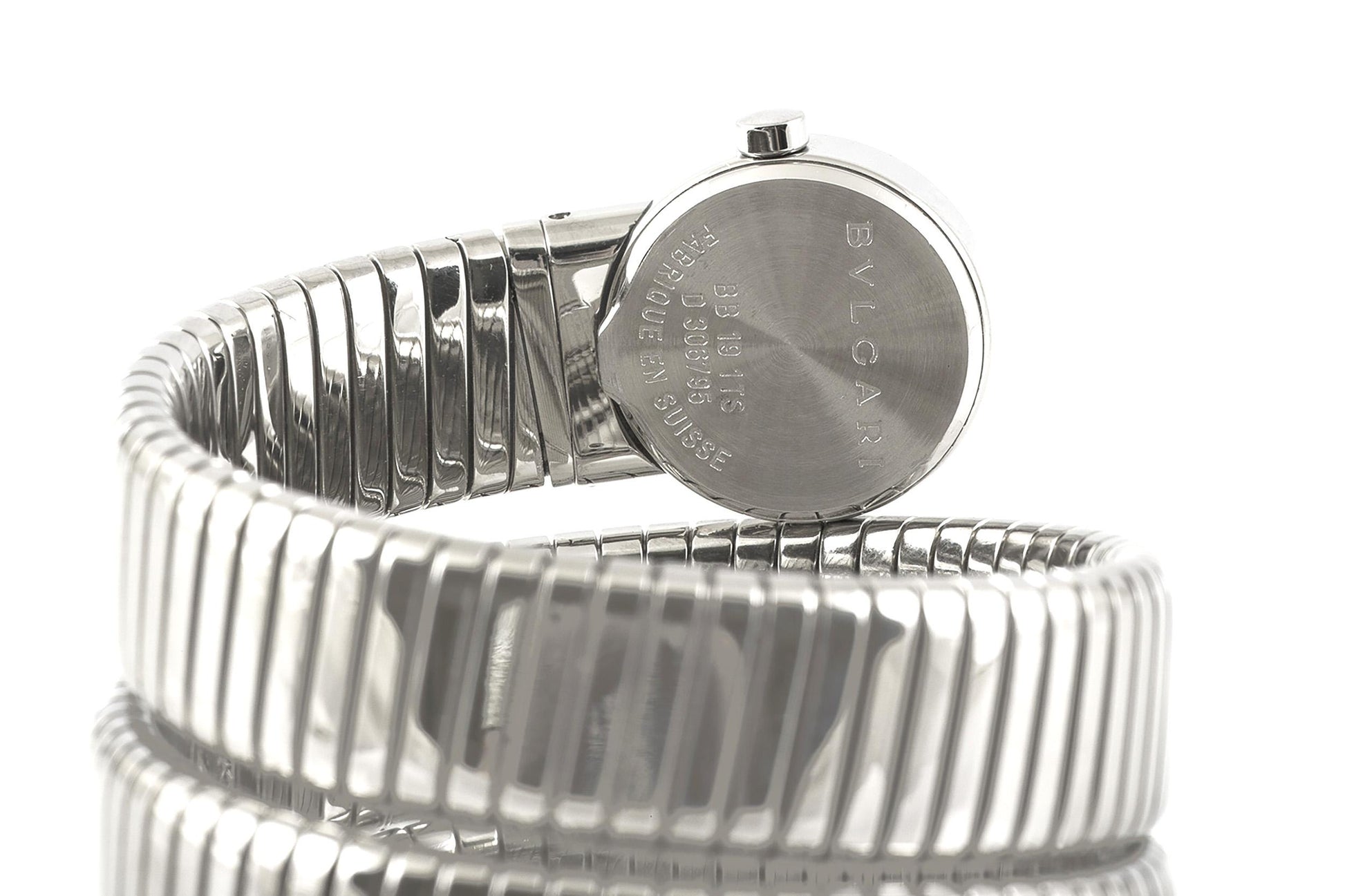 Vintage 1980s Bvlgari Stainless Steel 2-Coil Tubogas Watch