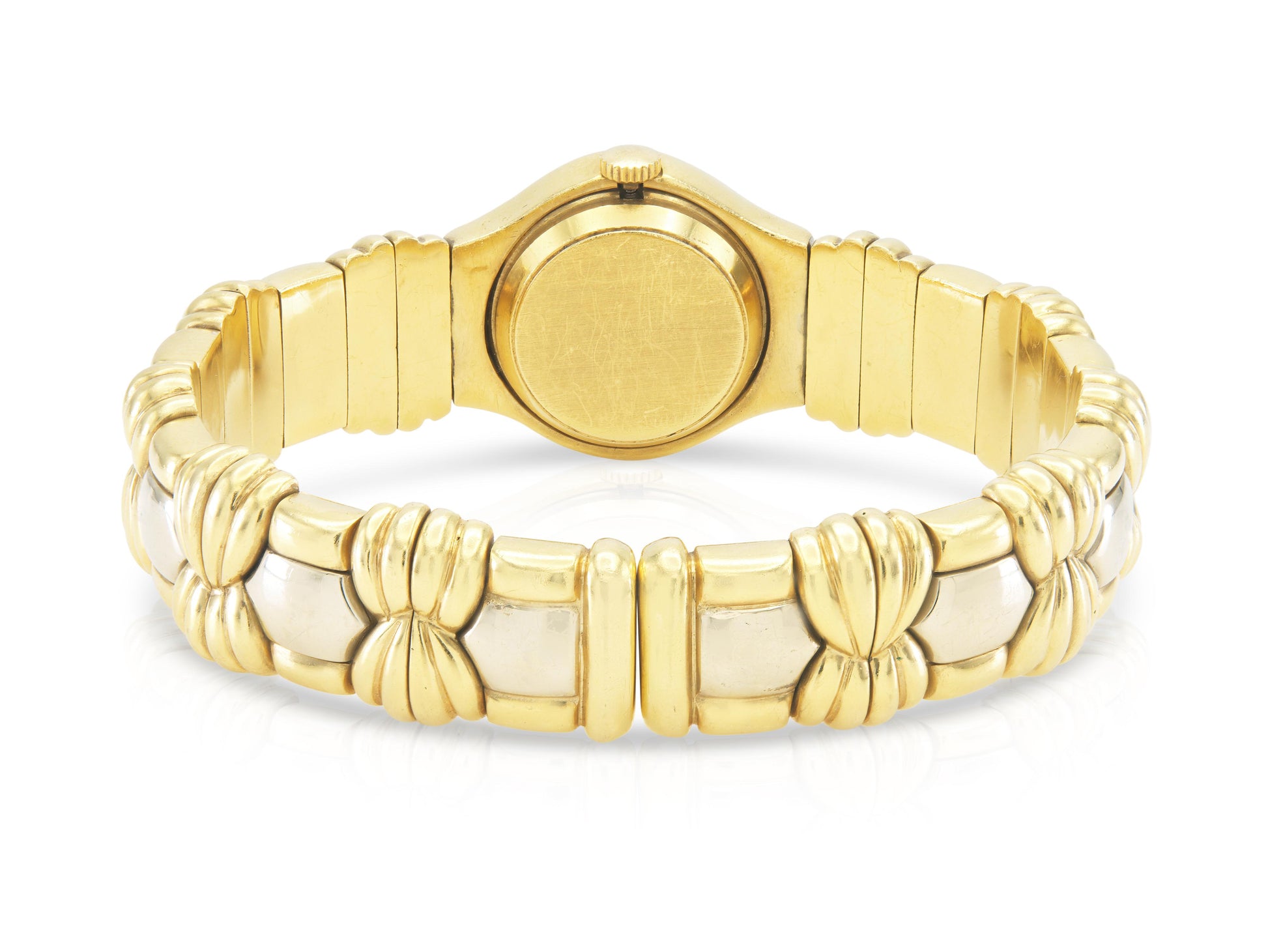 Vintage 1960s Gold and Diamond Watch Cuff