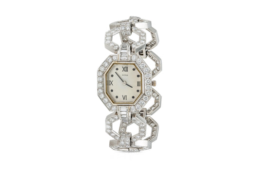 Vintage 1960s Dawid Webb 18.00 Carat Diamond Watch