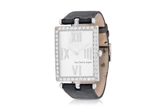 Van Cleef & Arpels Mother of Pearl and Diamond Watch