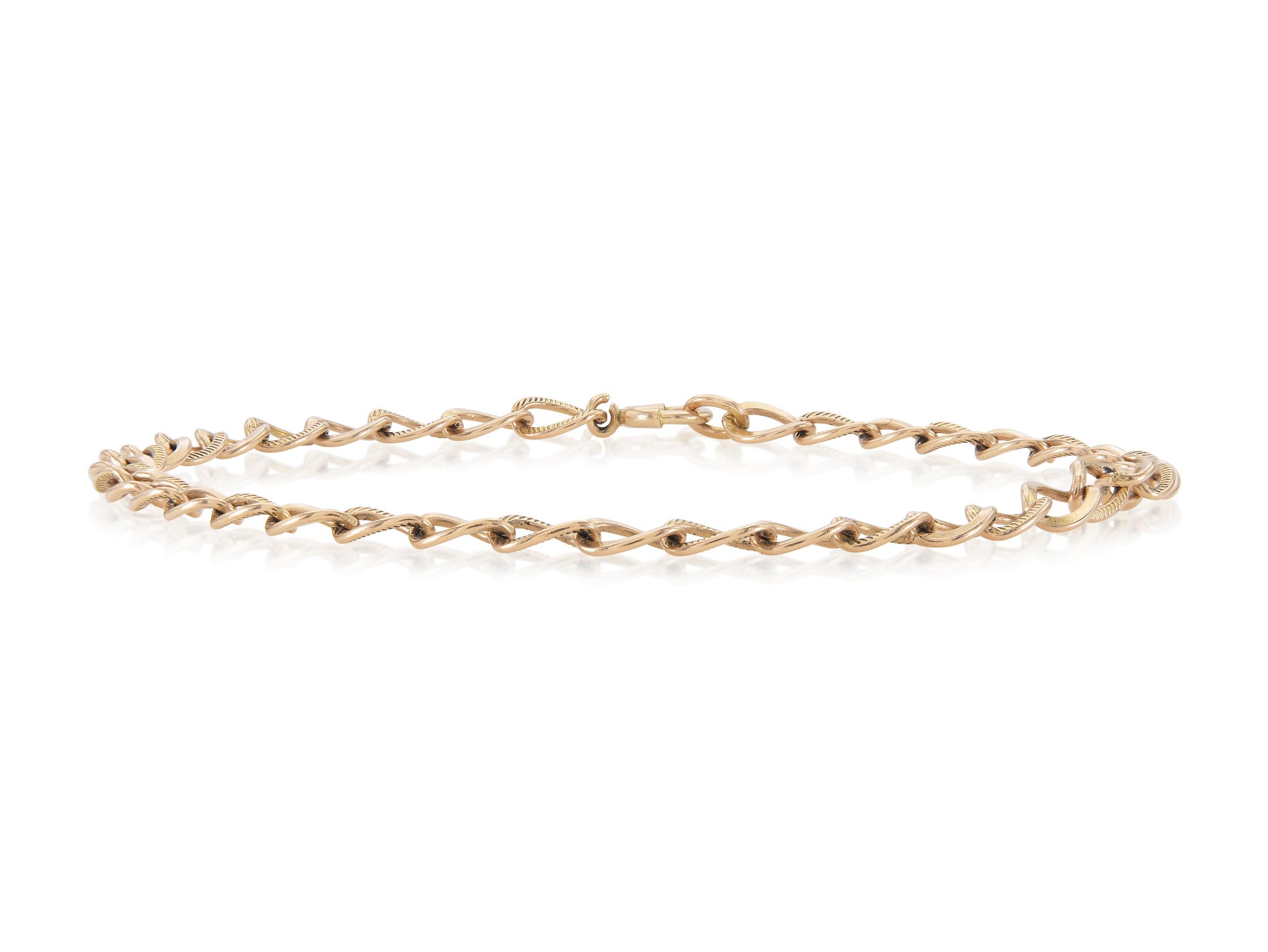 Vintage 1950s Gold Curb Link Bracelet