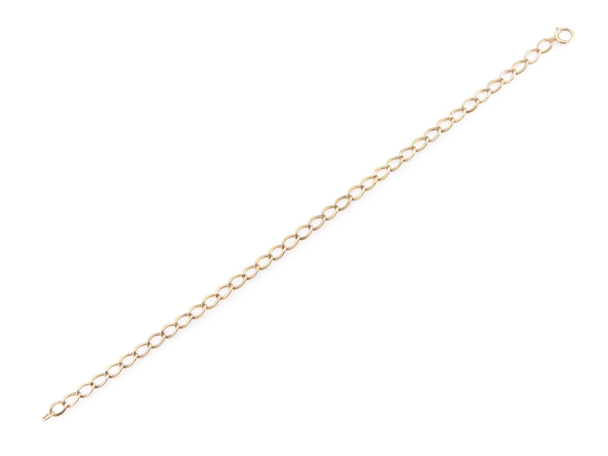Vintage 1950s Gold Curb Link Bracelet