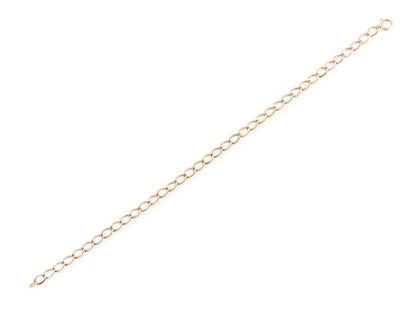Vintage 1950s Gold Curb Link Bracelet