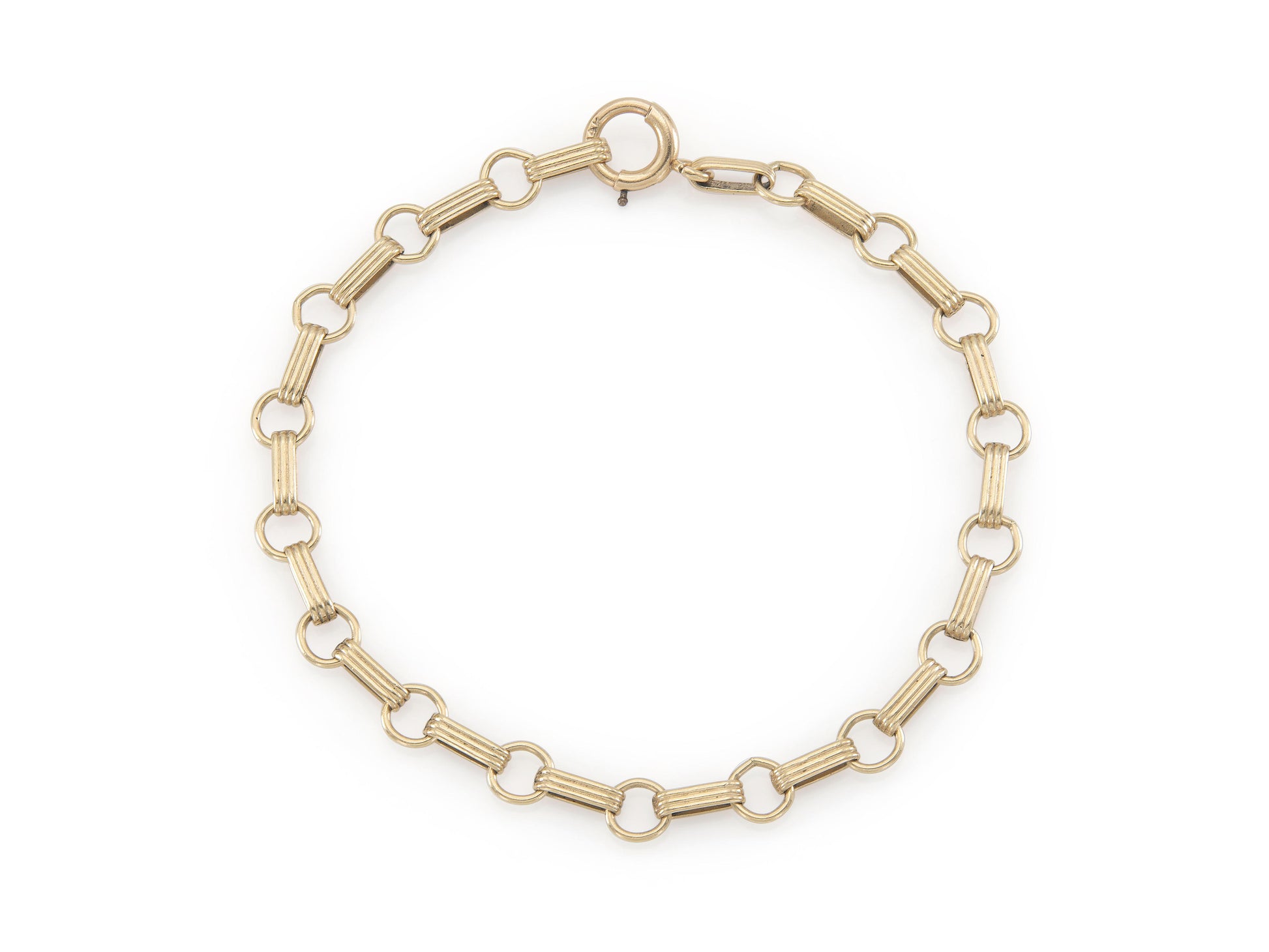 Vintage 1950s Gold Link Bracelet