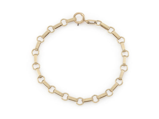 Vintage 1950s Gold Link Bracelet