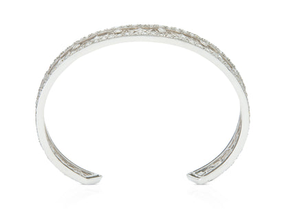 3.06 Carat Diamond Openwork Cuff Bracelet