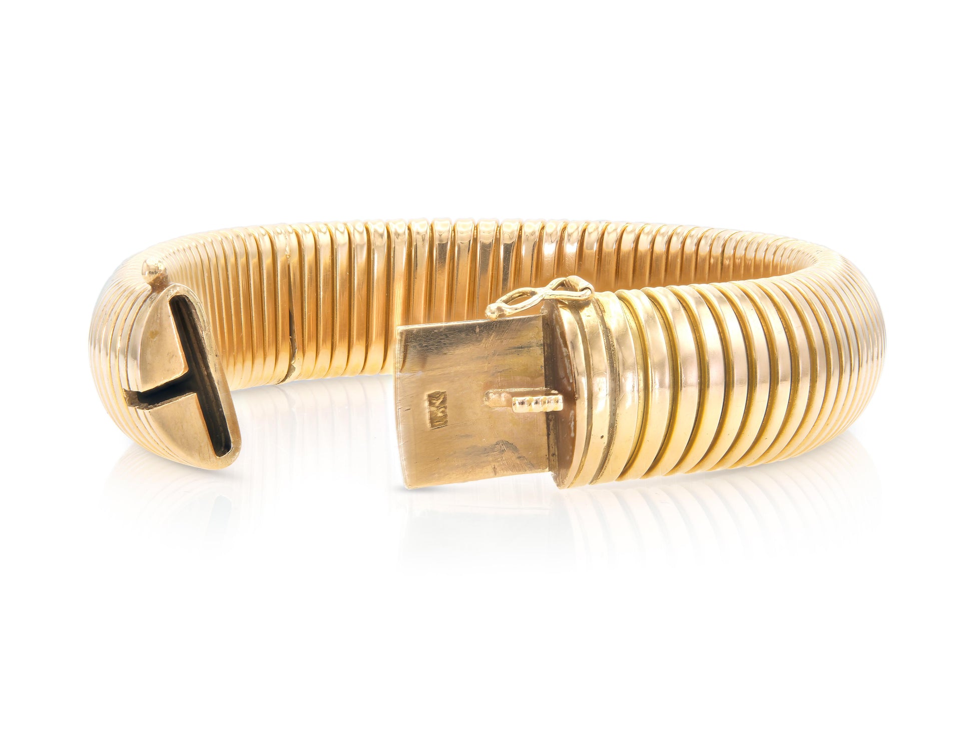 Vintage 1940s Rose Gold Tubogas Bracelet