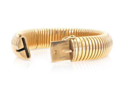 Vintage 1940s Rose Gold Tubogas Bracelet