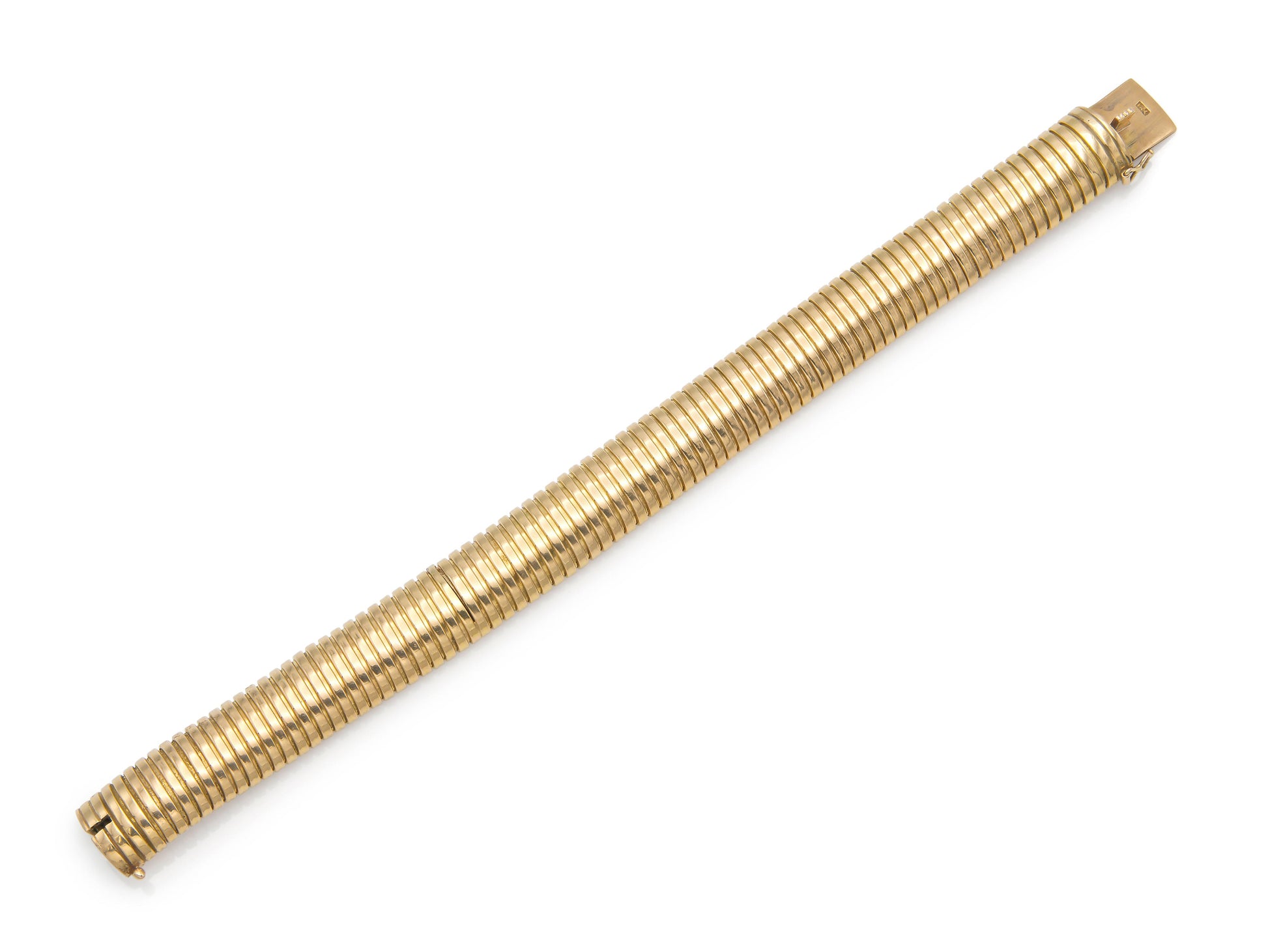 Vintage 1940s Rose Gold Tubogas Bracelet