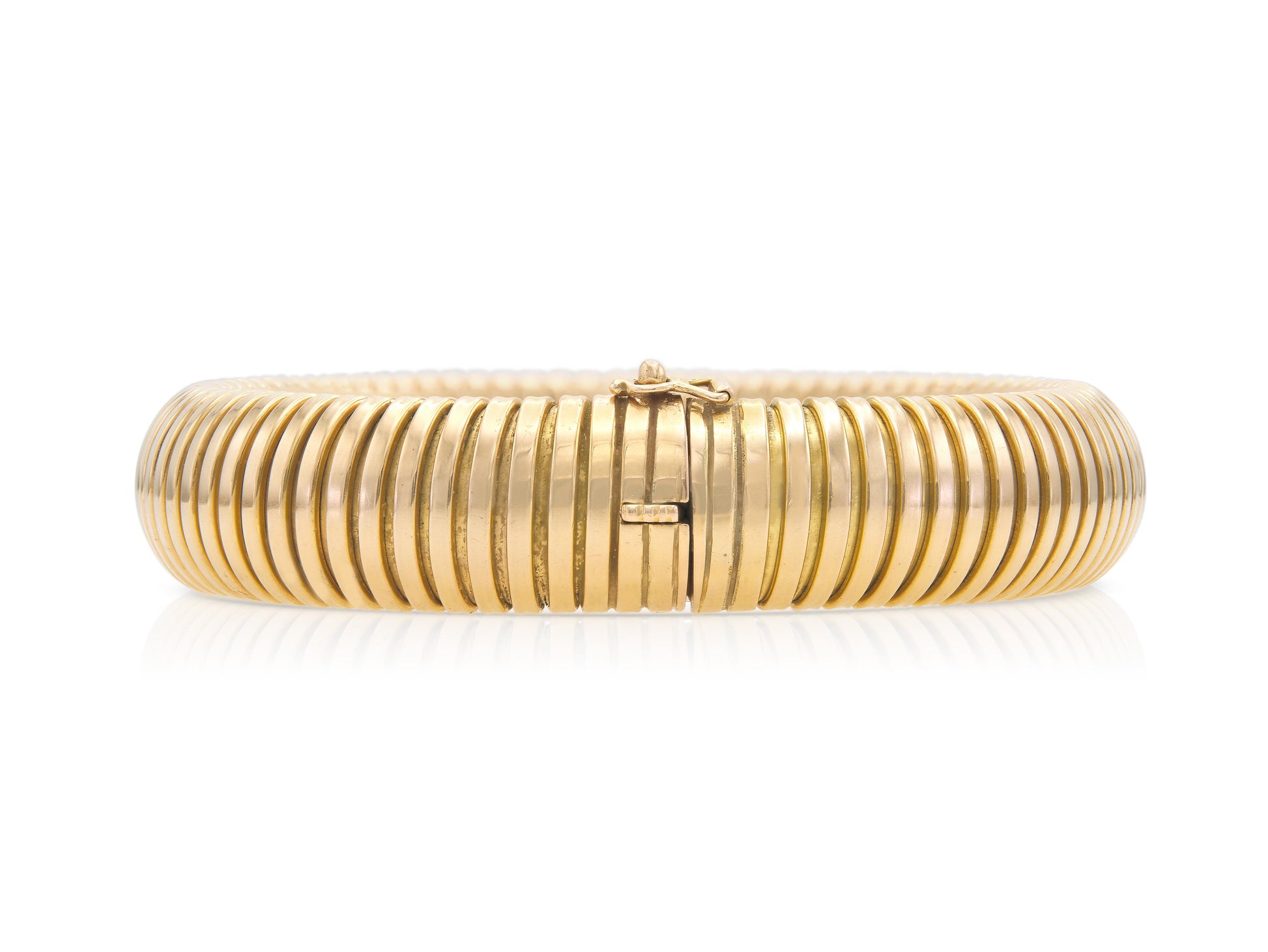 Vintage 1940s Rose Gold Tubogas Bracelet