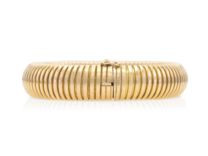 Vintage 1940s Rose Gold Tubogas Bracelet