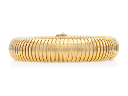 Vintage 1940s Rose Gold Tubogas Bracelet