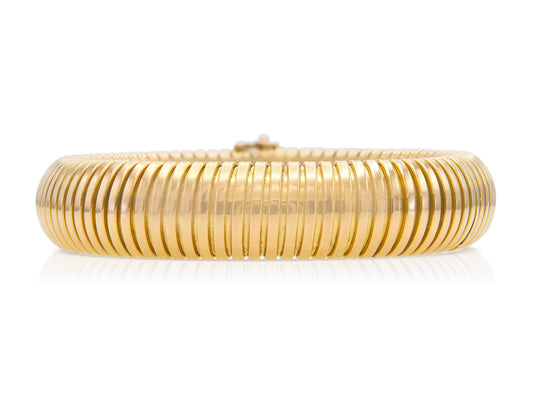 Vintage 1940s Rose Gold Tubogas Bracelet