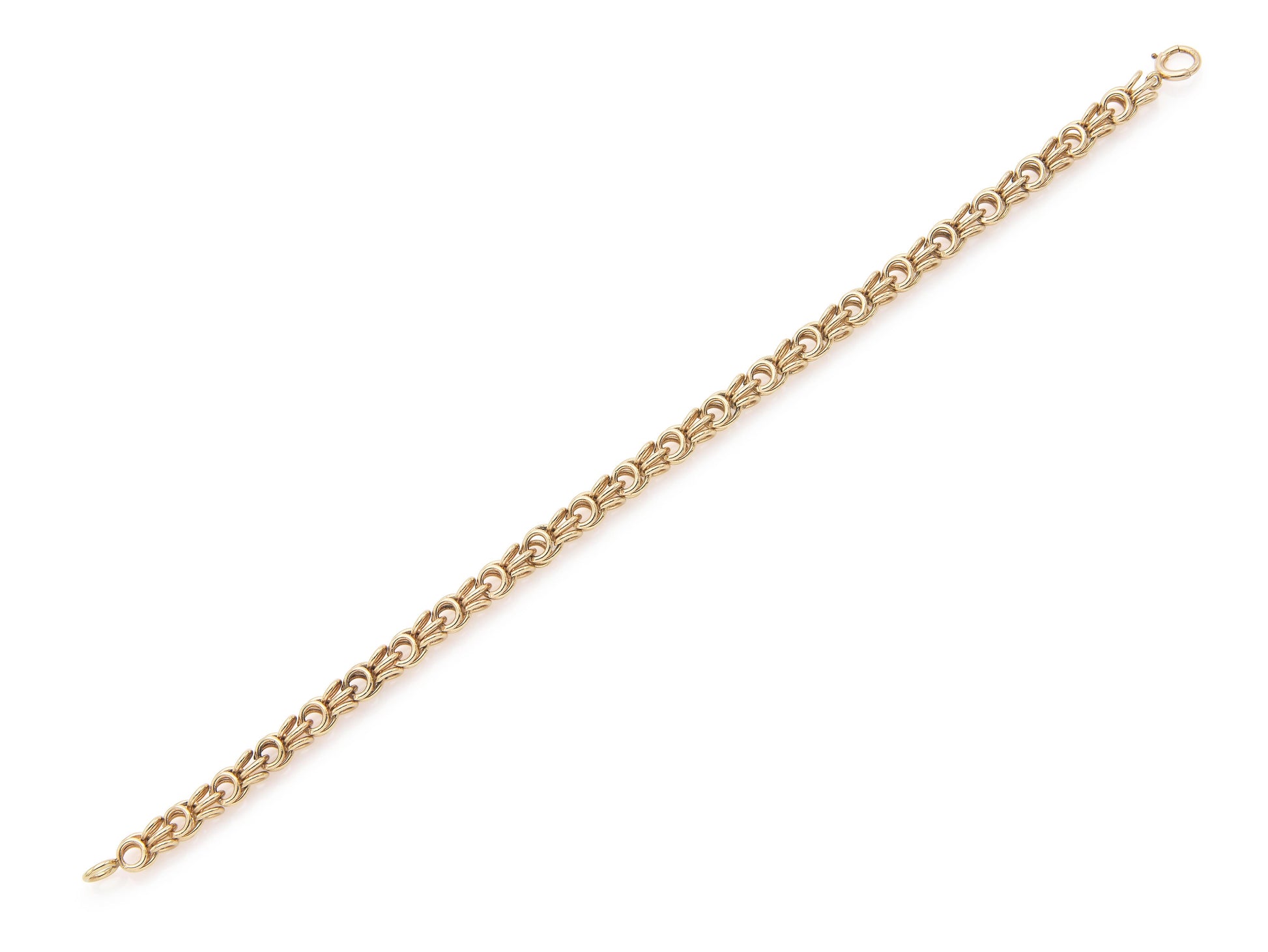 Vintage 1950s Gold Link Bracelet