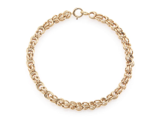 Vintage 1950s Gold Link Bracelet