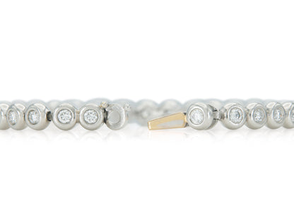 2.00 Carat Diamond Bezel-Set Tennis Bracelet