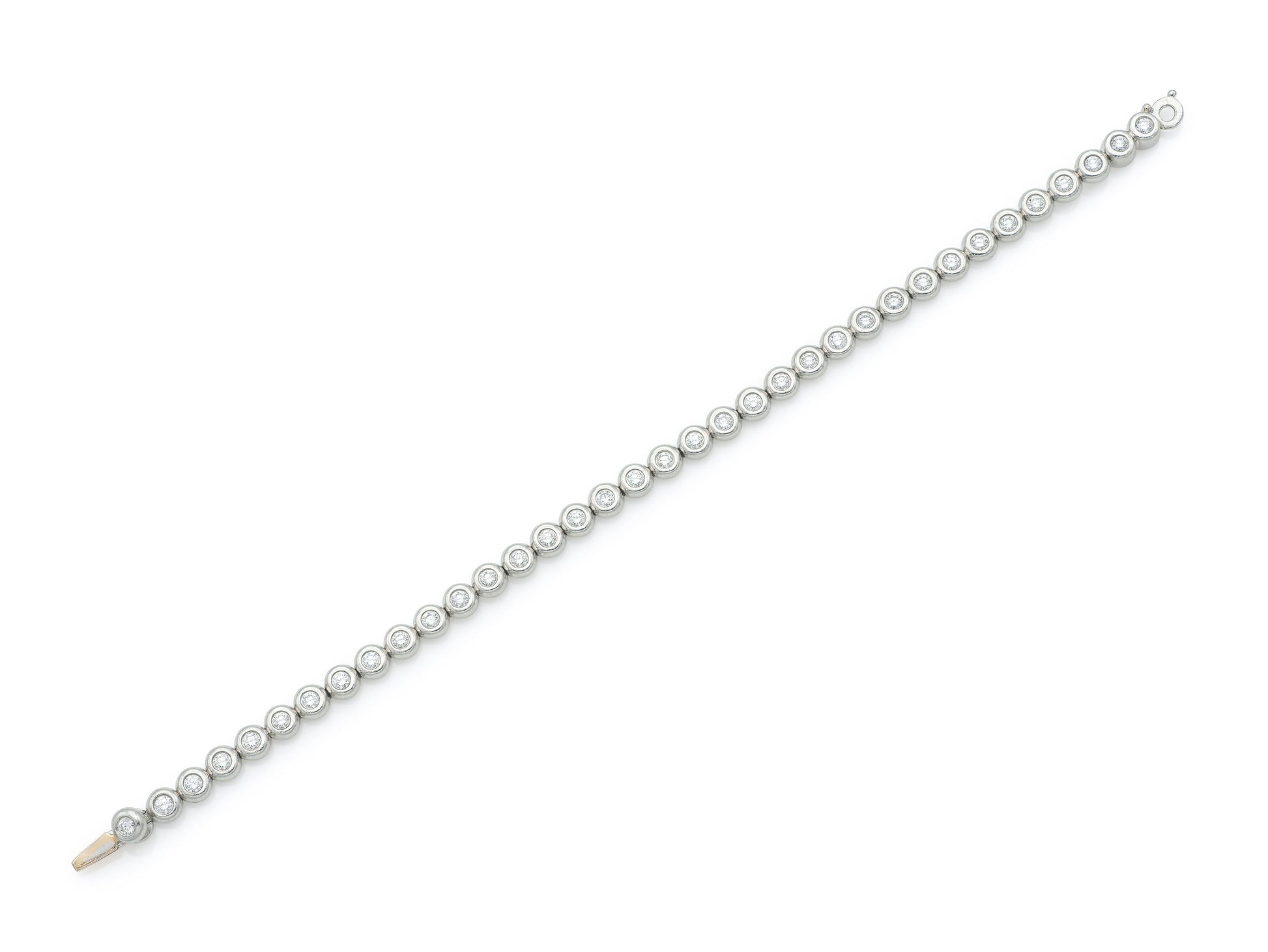 2.00 Carat Diamond Bezel-Set Tennis Bracelet