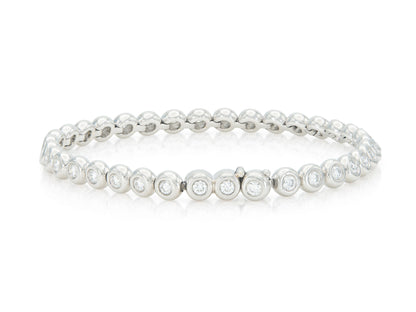 2.00 Carat Diamond Bezel-Set Tennis Bracelet