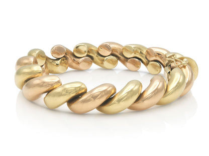 Vintage 1940s Retro Two-Toned San Marco Link Bracelet