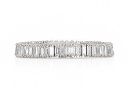 Vintage 1940s 40.00 Carat Baguette Cut Diamond Line Bracelet